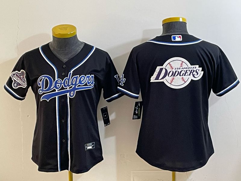 Youth 2026 Los Angeles Dodgers Blank Black Game Nike MLB Jersey style 0022->youth mlb jersey->Youth Jersey